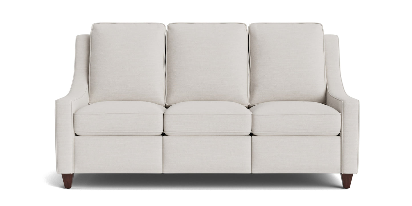 Magnificent Motion Slope Arm Reclining Sofa Bassett