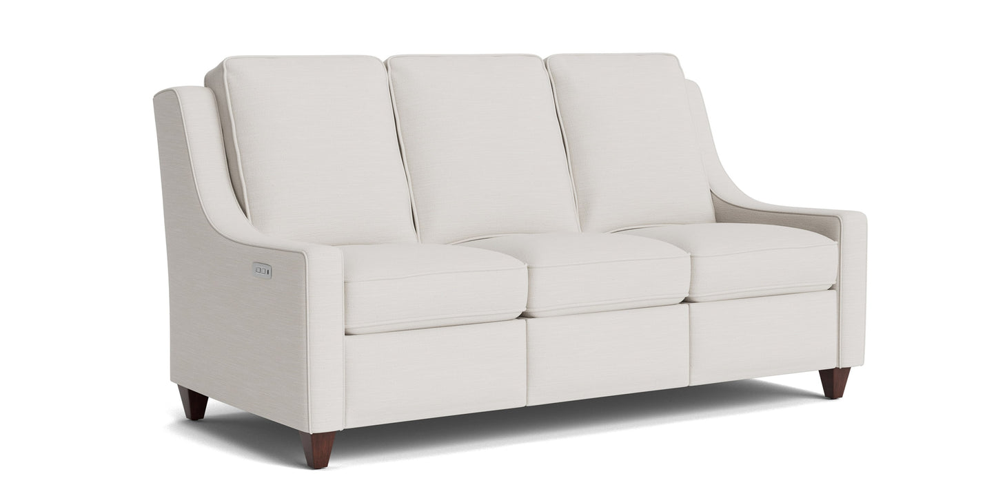 Magnificent Motion Slope Arm Reclining Sofa Bassett