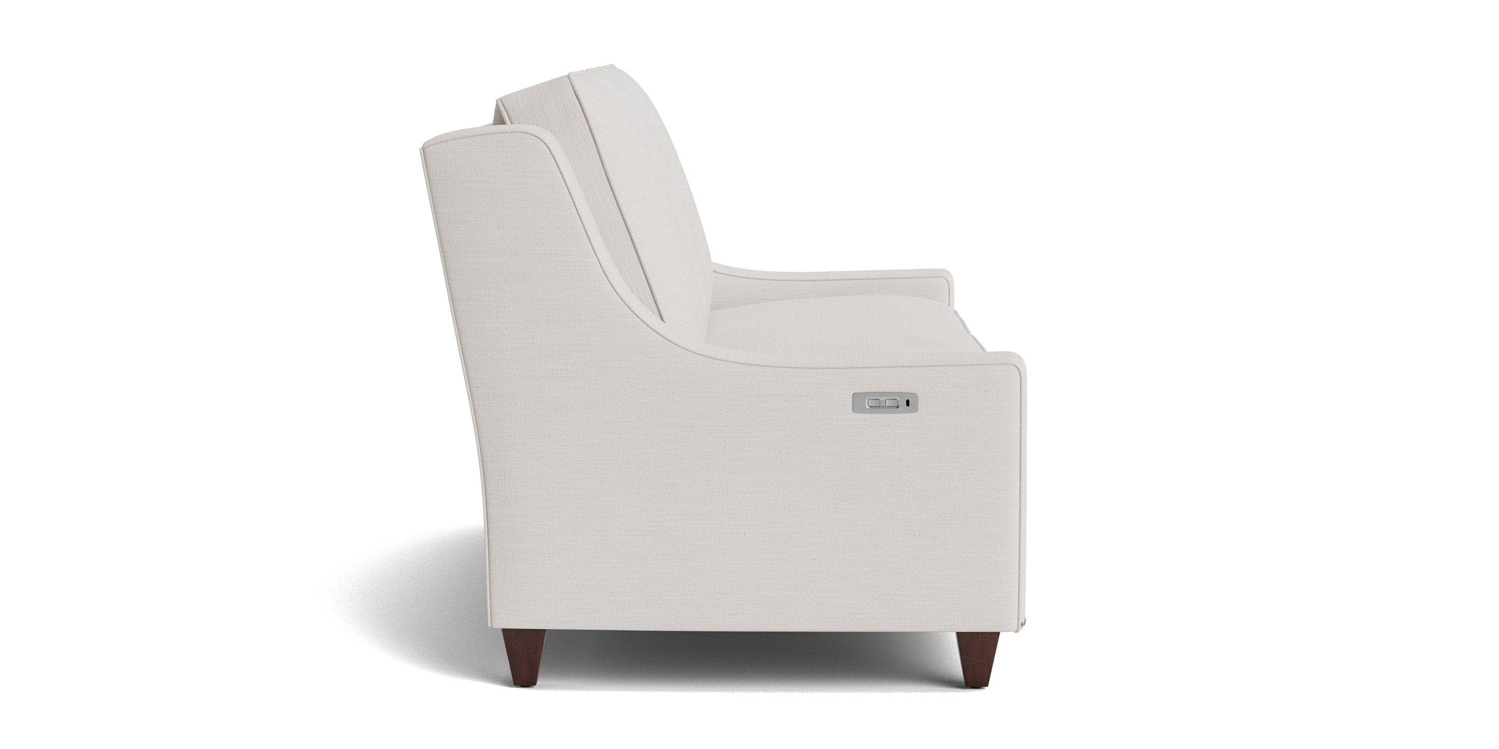 Magnificent Motion Slope Arm Reclining Sofa Bassett
