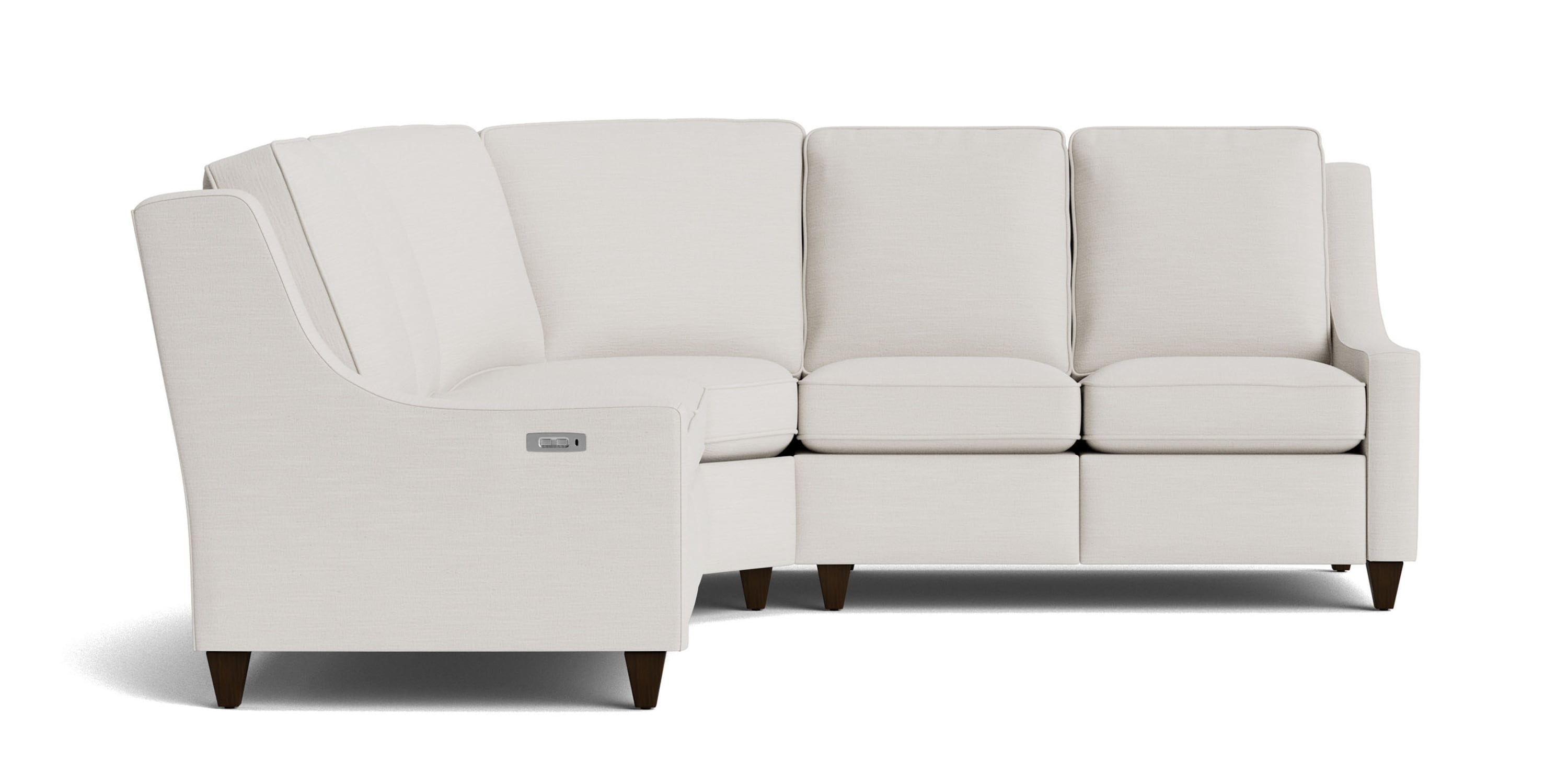 Magnificent Motion Slope Arm Reclining Sectional Bassett