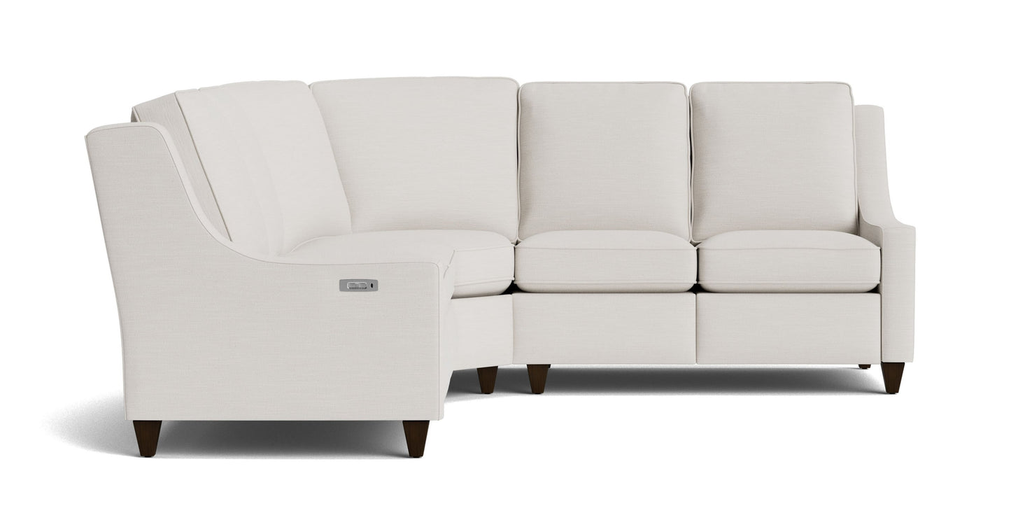 Magnificent Motion Slope Arm Reclining Sectional Bassett