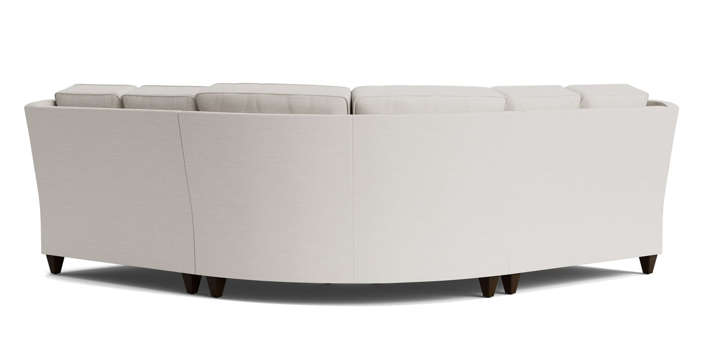 Magnificent Motion Slope Arm Reclining Sectional Bassett