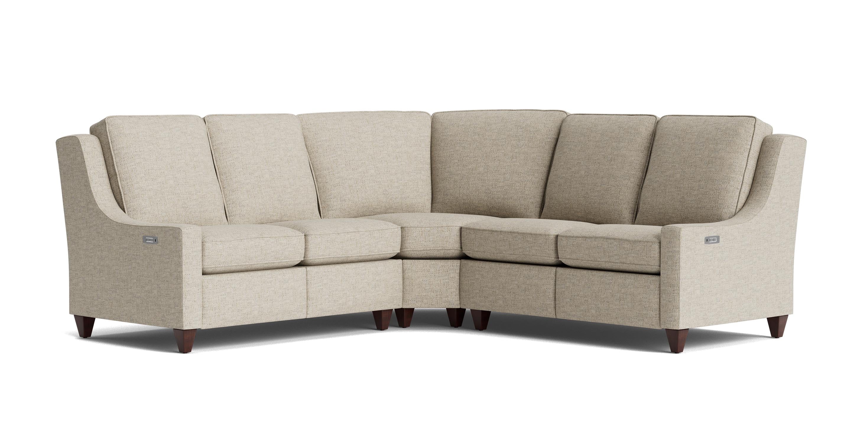 Bassett Magnificent Tall RAF Reclining Chair — Leather, Right-Arm Piece Bassett Reclining Sofa