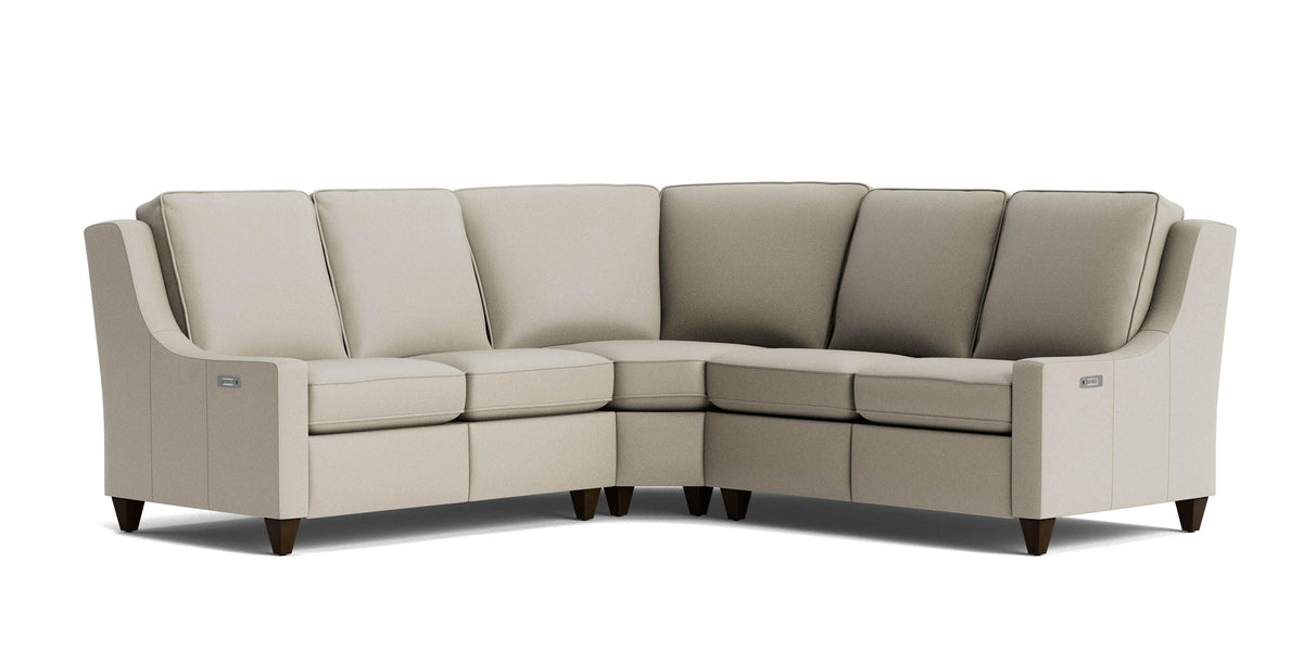 Bassett Magnificent Tall LAF Reclining Chair — Leather, Left-Arm Piece Bassett Reclining Sofa