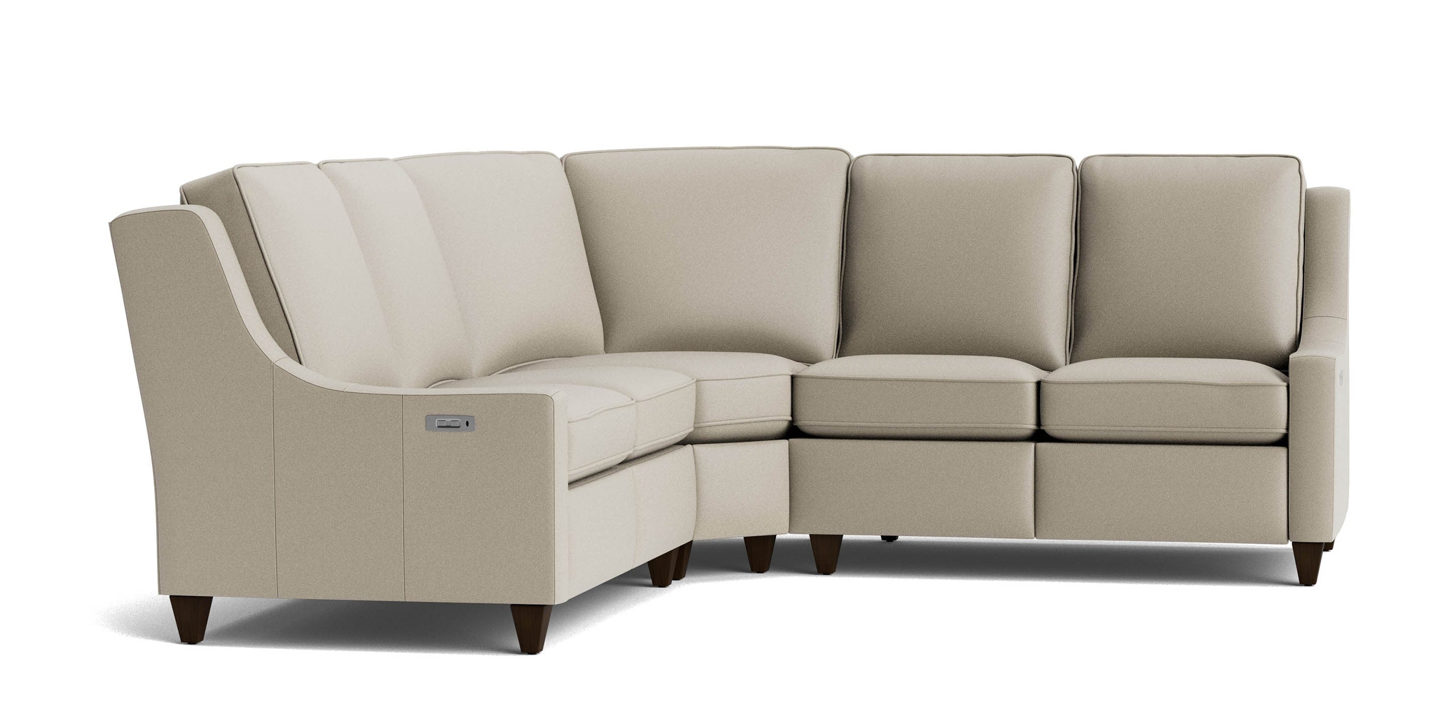 Bassett Magnificent Tall RAF Reclining Chair — Leather, Right-Arm Piece Bassett Reclining Sofa