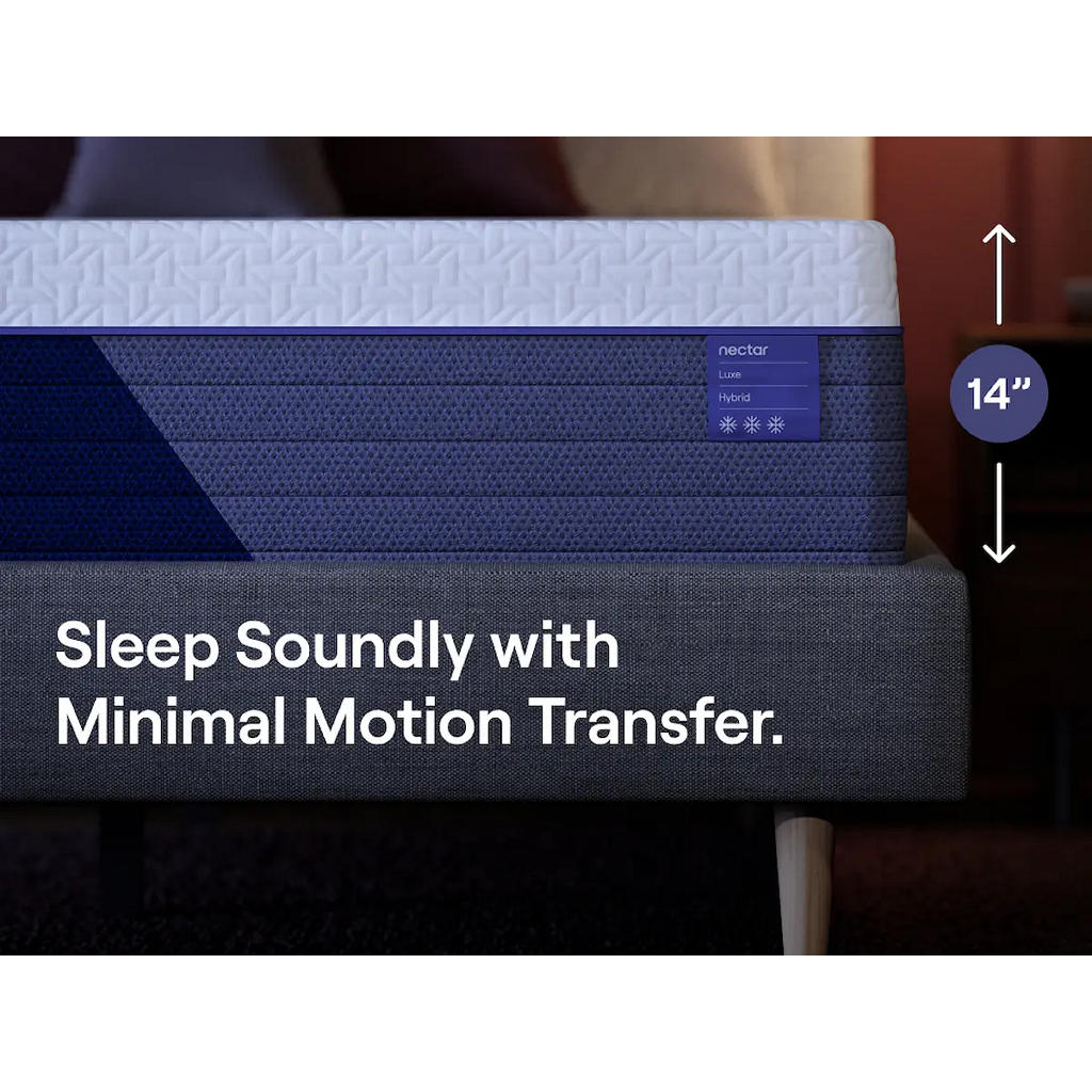 Nectar Luxe Hybrid 5.1 Twin Mattress Nectar Twin