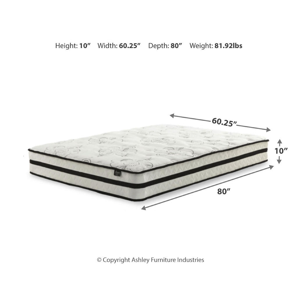 Chime 10 Inch Hybrid California King Mattress in a Box Sierra Sleep® By Ashley California King