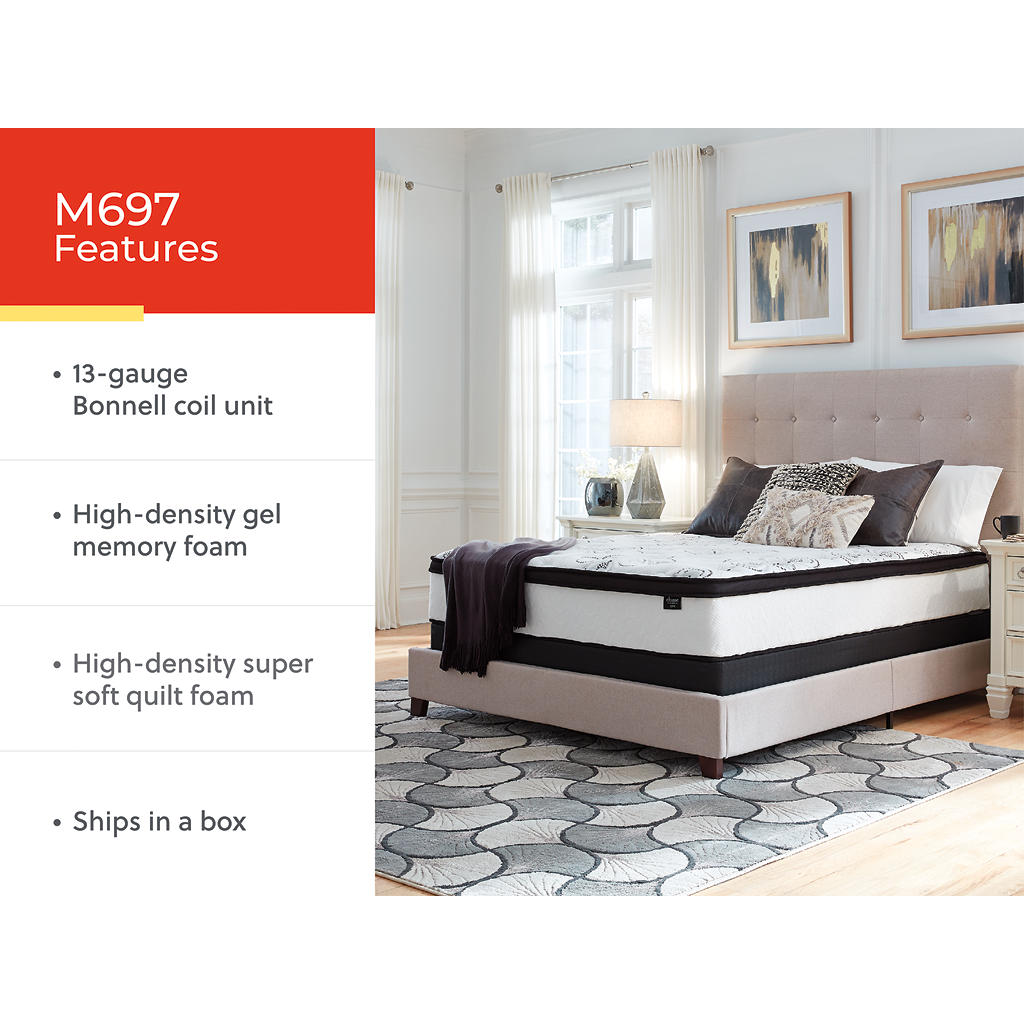 Chime 12 Inch Hybrid Queen Mattress in a Box Sierra Sleep® By Ashley Queen