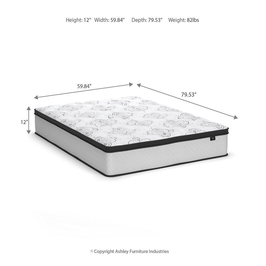 Chime 12 Inch Hybrid Queen Mattress in a Box Sierra Sleep® By Ashley Queen