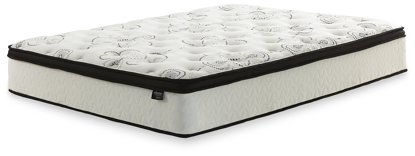 Chime 12 Inch Hybrid California King Mattress and Foundation Set