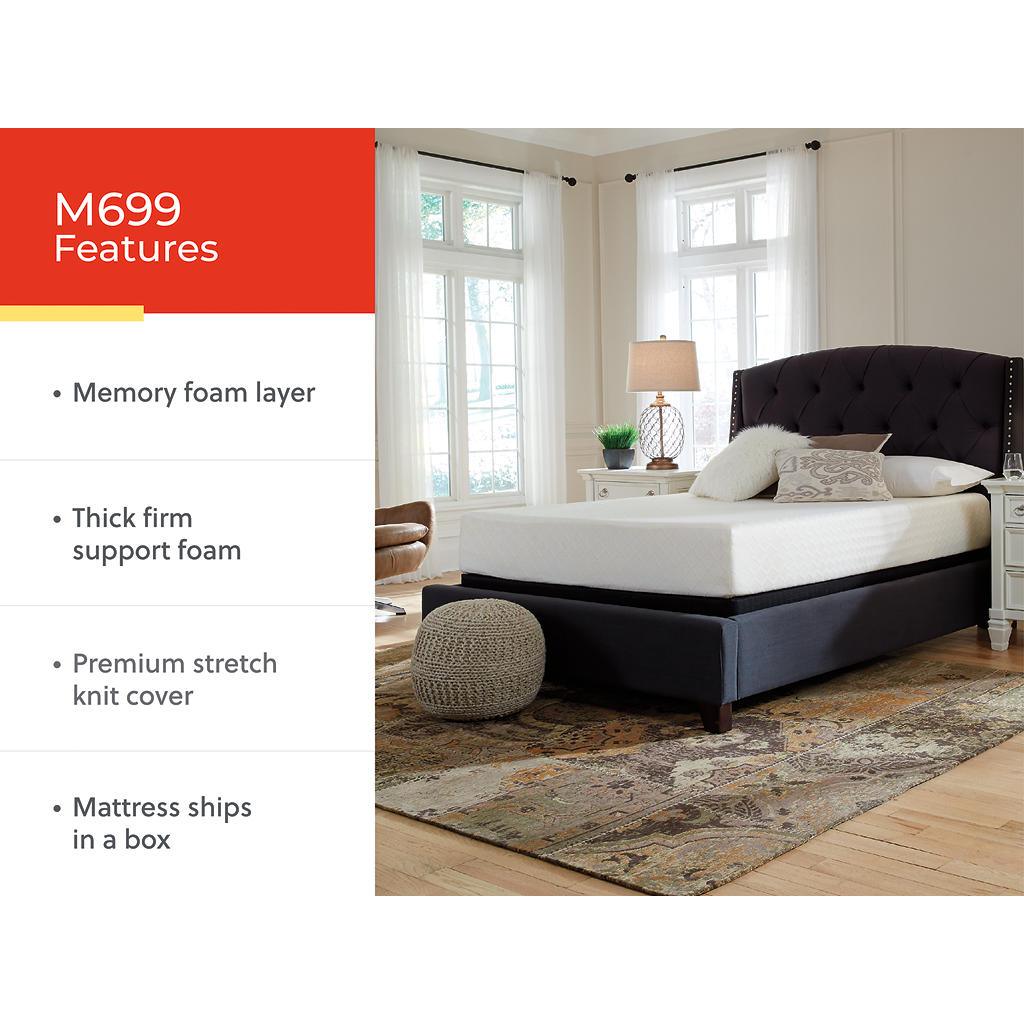 10" Chime Memory Foam Queen Mattress in a Box — The Sensible Queen Sierra Sleep® By Ashley Memory Foam