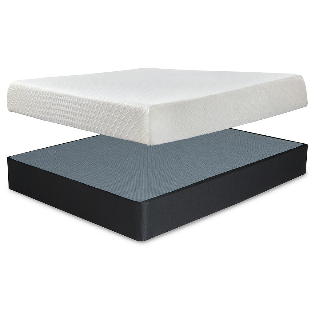 10 Inch Chime Memory Foam King Mattress and Foundation Sierra Sleep® By Ashley Uncategorized