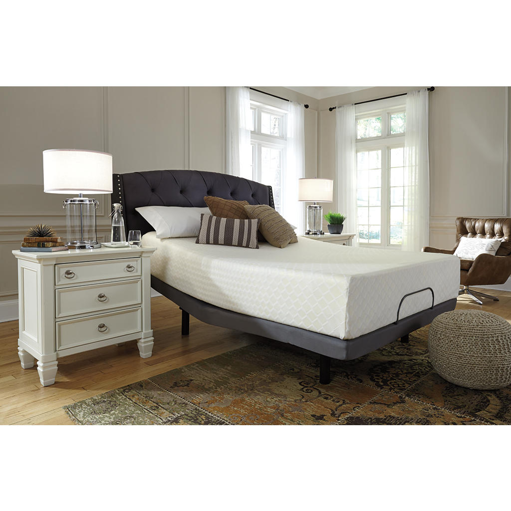 Chime 12 Inch Memory Foam Queen Mattress in a Box Sierra Sleep® By Ashley Memory Foam