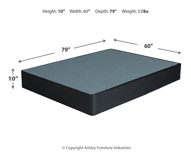 Chime 12 Inch Hybrid California King Mattress and Foundation Set