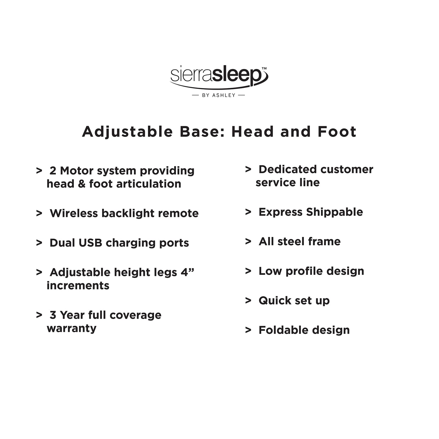 Head-Foot Model-Good California King Adjustable Base