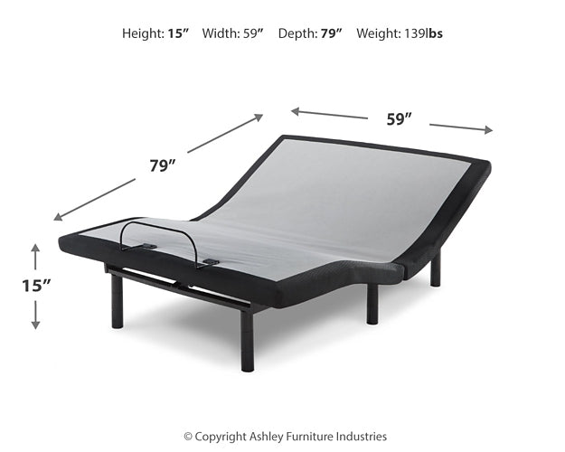 Chime 12 Inch Memory Foam Queen Mattress and Adjustable Base