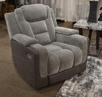 Mixed Motion Power Recliner — Shadow Gray Zero-Gravity Signature Design by Ashley® Living Room