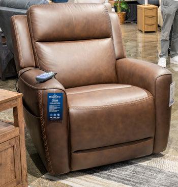 4Z-Riverlee Power Lift Recliner — Espresso Leather Match Signature Design by Ashley® Living Room