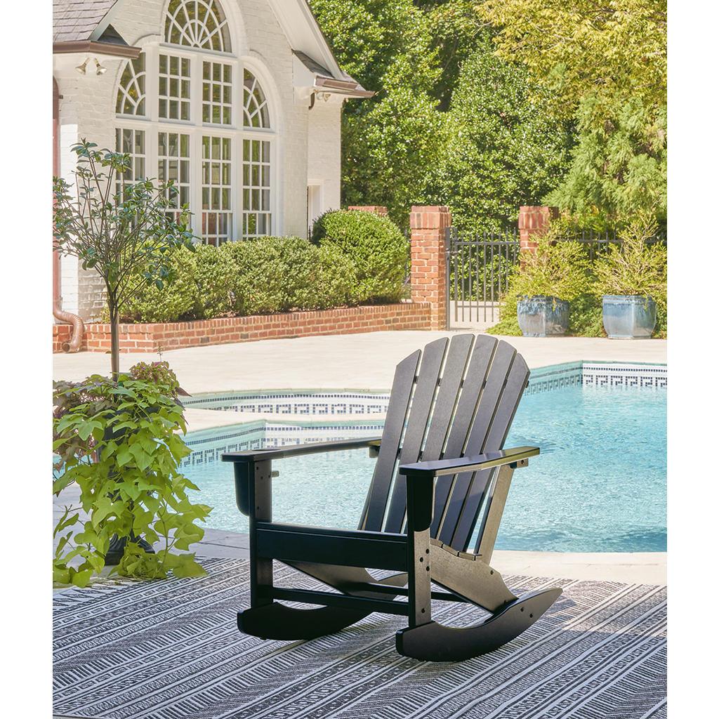 Sundown Treasure Outdoor Rocking Chair — Black Signature Design by Ashley® Outdoor