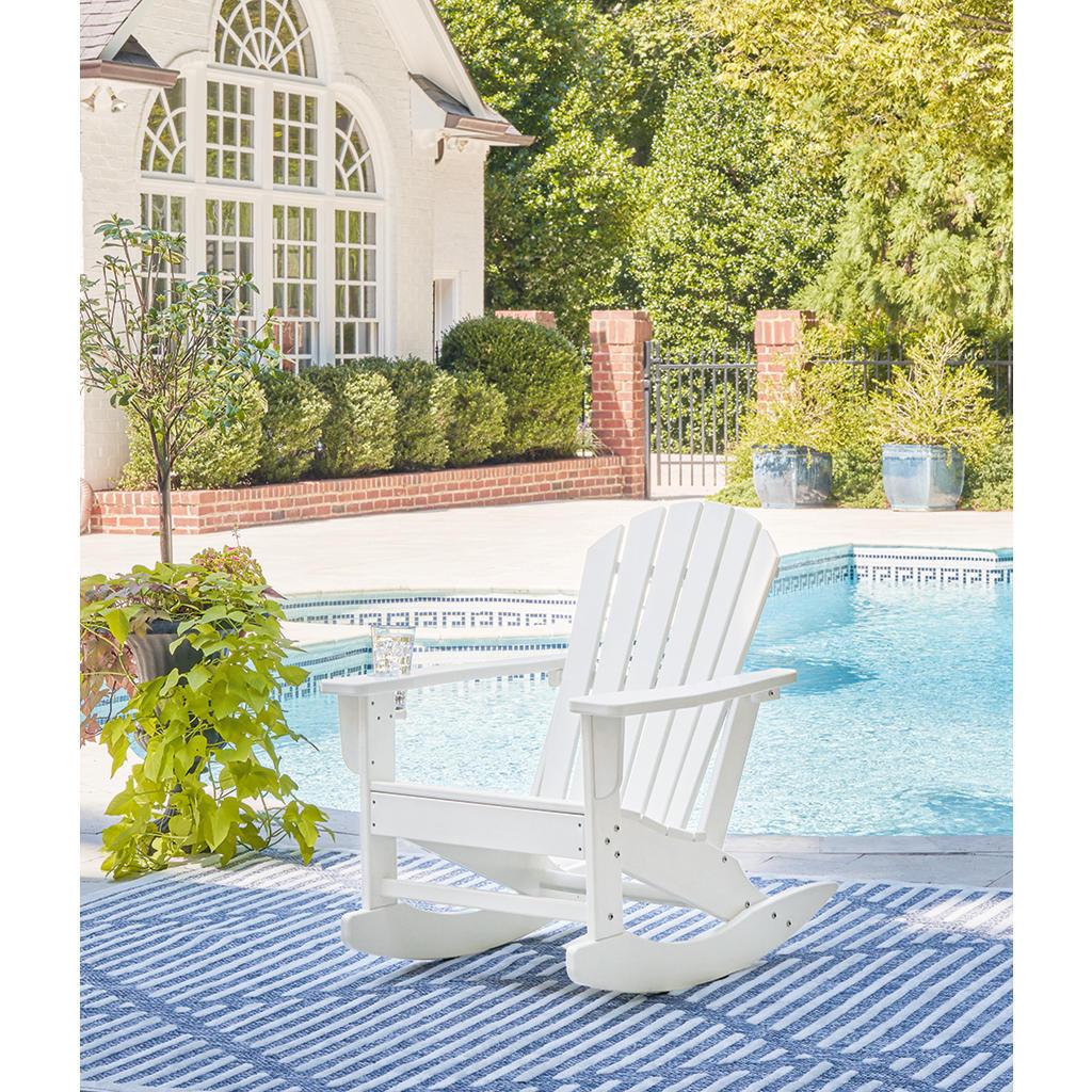 Sundown Treasure Outdoor Rocking Chair — White Signature Design by Ashley® Outdoor