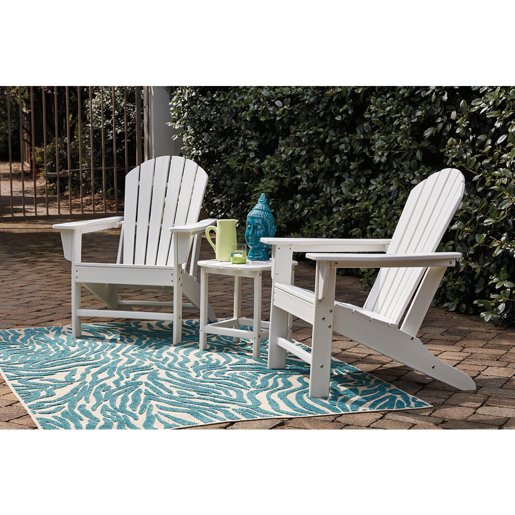 Sundown Treasure Adirondack Chair — White MEGA-TUFF Signature Design by Ashley® Outdoor