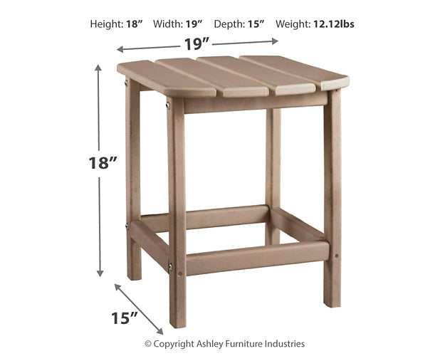 Sundown Treasure 4 Adirondack Chairs and Outdoor End Table