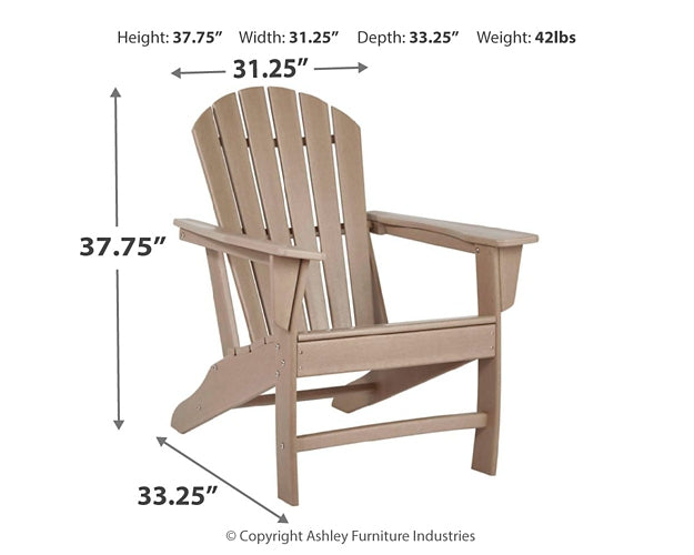 Sundown Treasure 4 Adirondack Chairs and Outdoor End Table