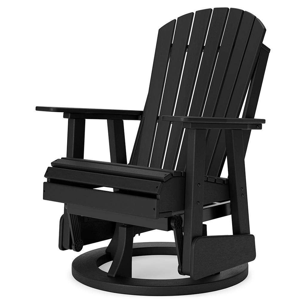 Hyland Wave Outdoor Swivel Glider Chair — Black Signature Design by Ashley® Outdoor