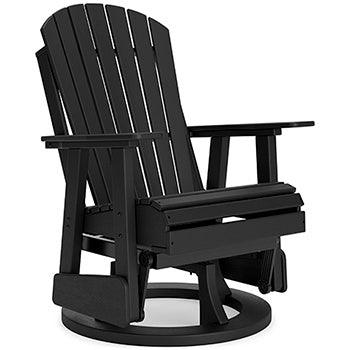 Hyland Wave Outdoor Swivel Glider Chair — Black Signature Design by Ashley® Outdoor