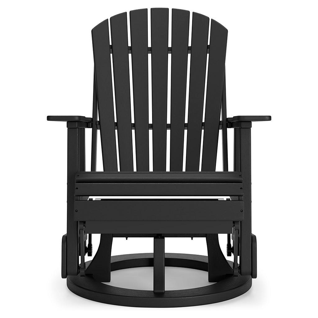 Hyland Wave Outdoor Swivel Glider Chair — Black Signature Design by Ashley® Outdoor