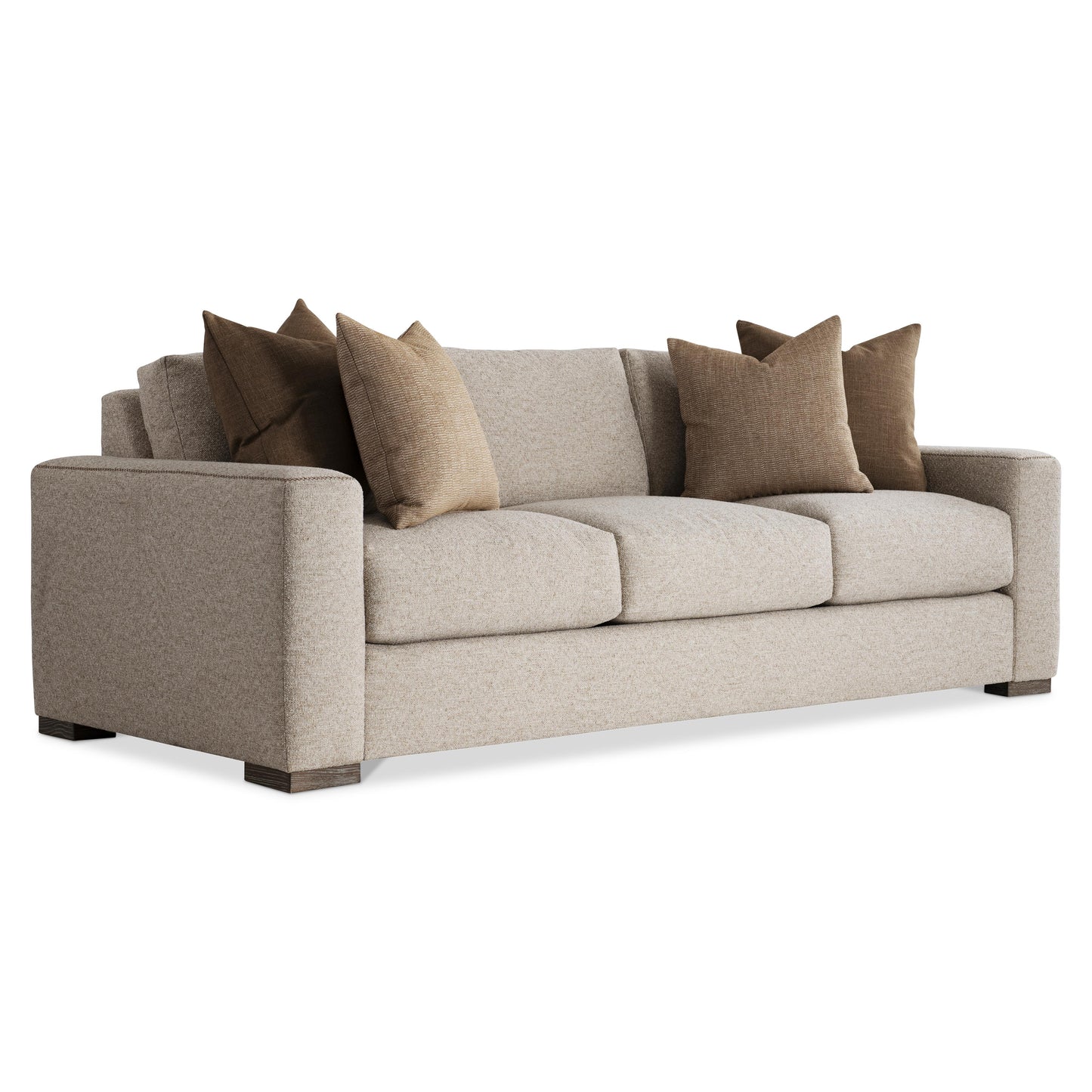 Bernhardt Vaughn Sofa — Tailored Track Arms, Cross-Stitch Detail Bernhardt Sofa