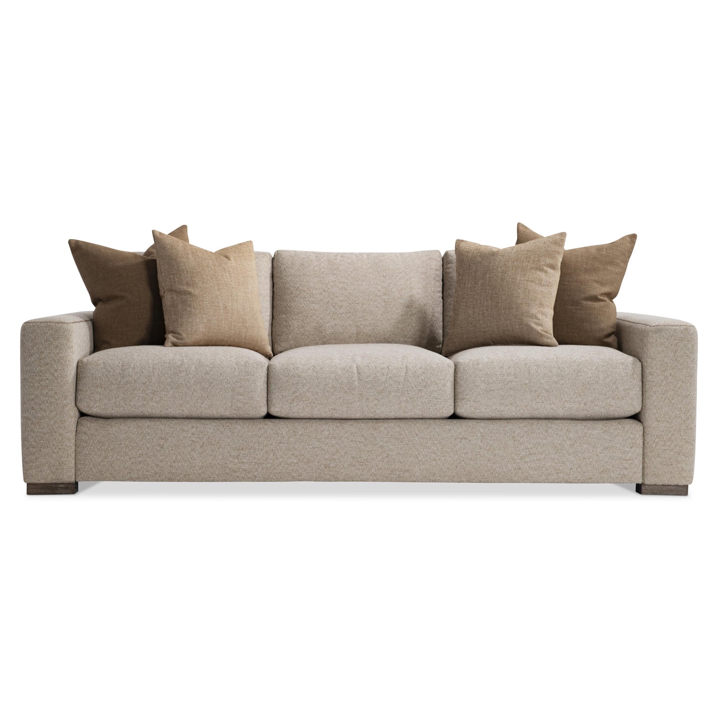 Bernhardt Vaughn Sofa — Tailored Track Arms, Cross-Stitch Detail Bernhardt Sofa