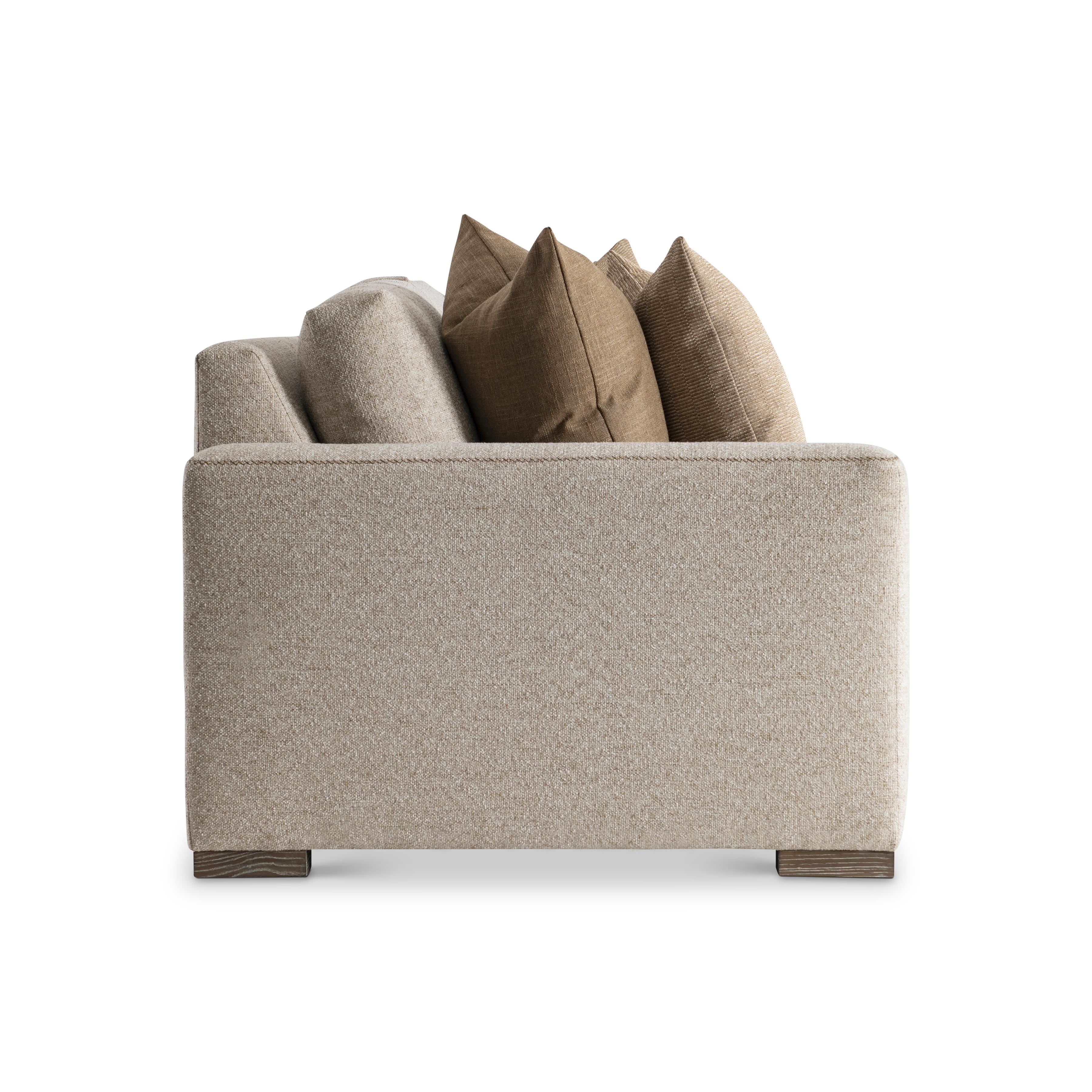 Bernhardt Vaughn Sofa — Tailored Track Arms, Cross-Stitch Detail Bernhardt Sofa
