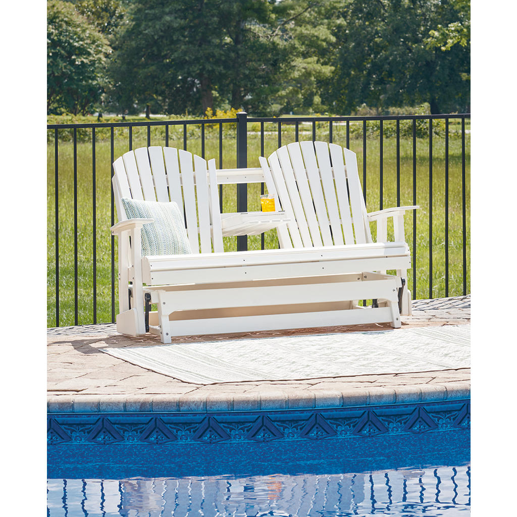 Hyland wave Outdoor Glider Loveseat Signature Design by Ashley® Outdoor