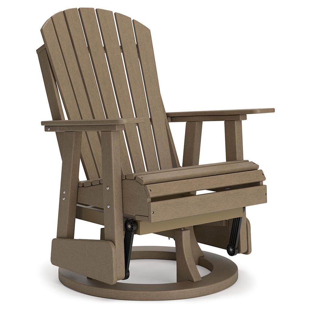 Hyland Wave Outdoor Swivel Glider Chair — Driftwood Signature Design by Ashley® Outdoor