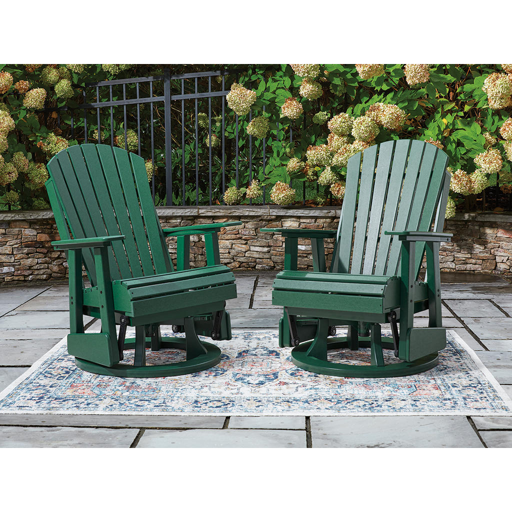 Shell Beach Outdoor Swivel Glider Chair Signature Design by Ashley® Outdoor