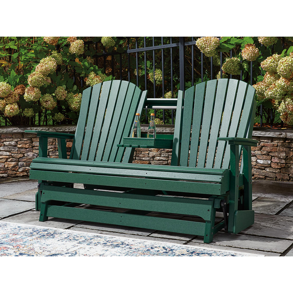 Shell Beach Outdoor Loveseat Glider Signature Design by Ashley® Outdoor