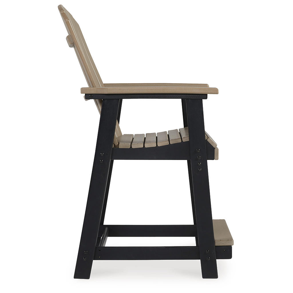 Fairen Trail Outdoor Counter Height Bar Stool (Set of 2) Signature Design by Ashley® Outdoor