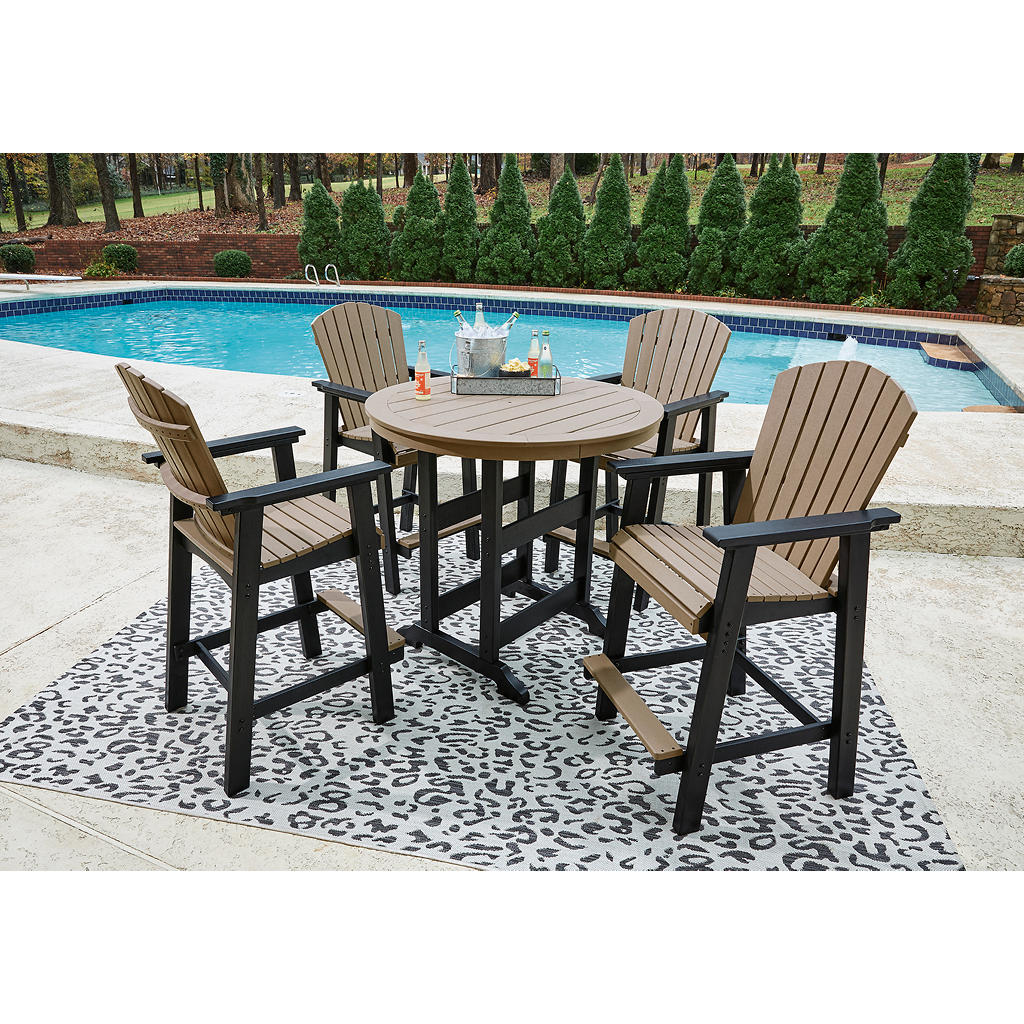 Fairen Trail Outdoor Counter Height Dining Table with 2 Barstools Signature Design by Ashley® Uncategorized