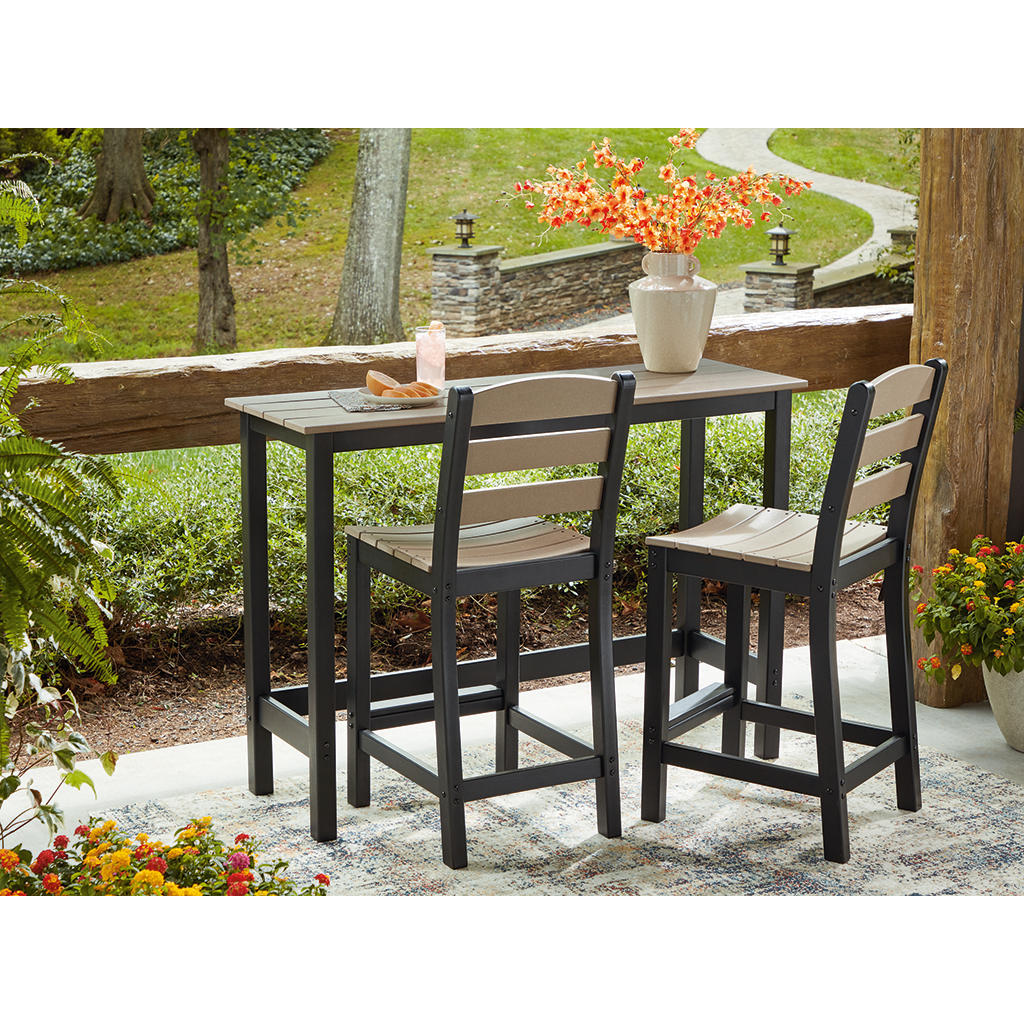 Shoreline Beach Outdoor Counter Table and 2 Barstools Signature Design by Ashley® Outdoor