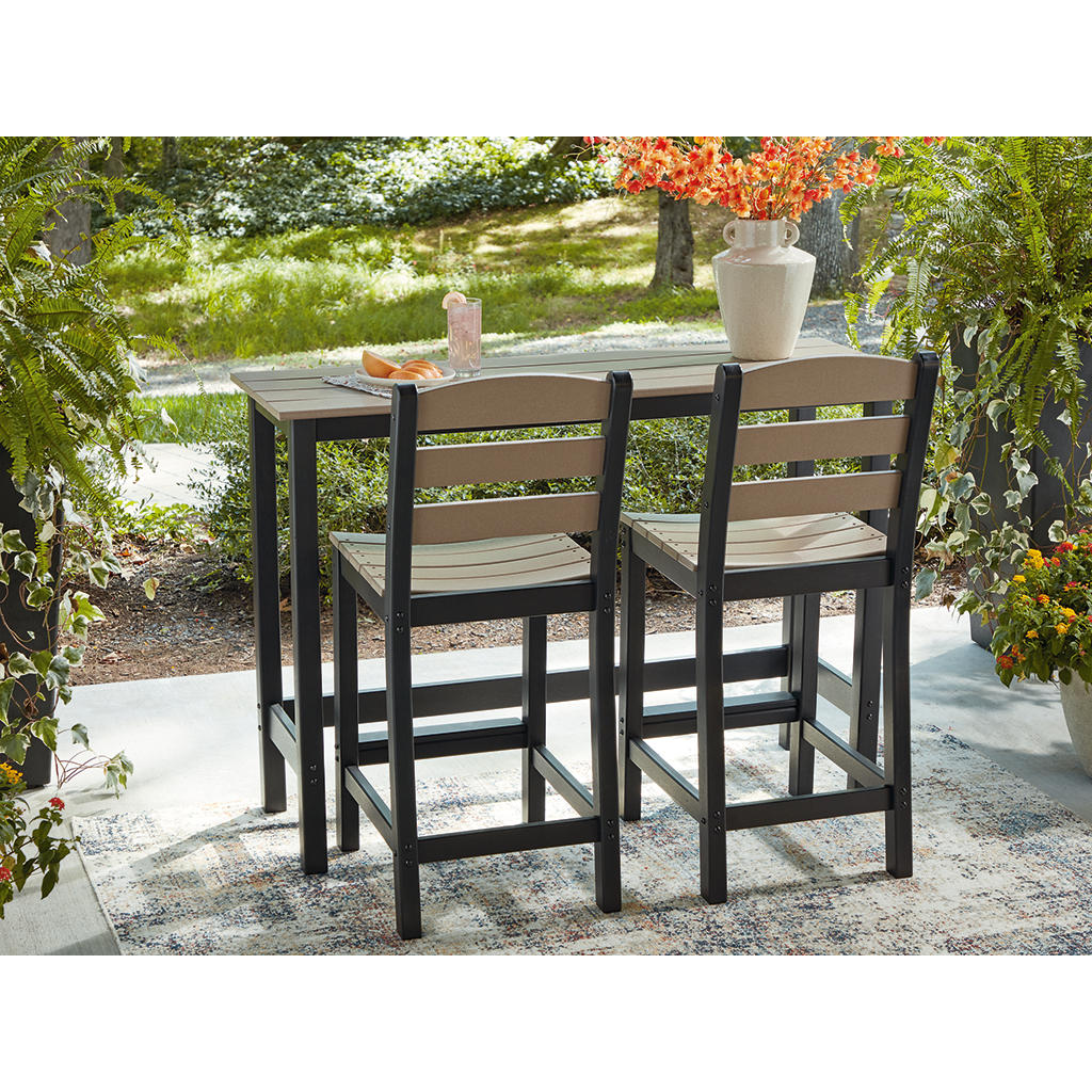 Shoreline Beach Outdoor Counter Table and 2 Barstools Signature Design by Ashley® Outdoor