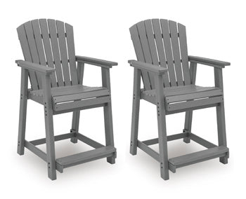 Sanctuary Beach Outdoor Counter Height Bar Stool (Set of 2) Signature Design by Ashley® Outdoor