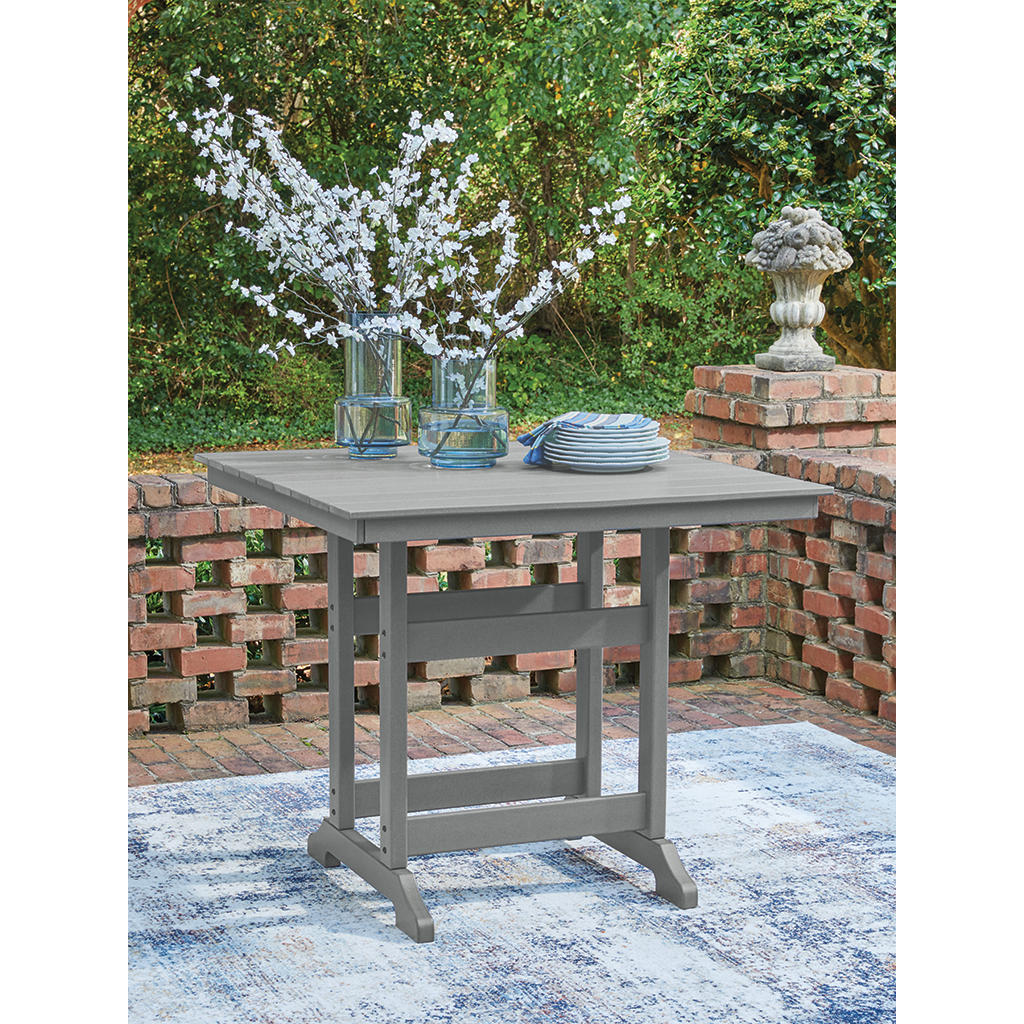 Sanctuary Beach Outdoor Counter Height Dining Table Signature Design by Ashley® Outdoor