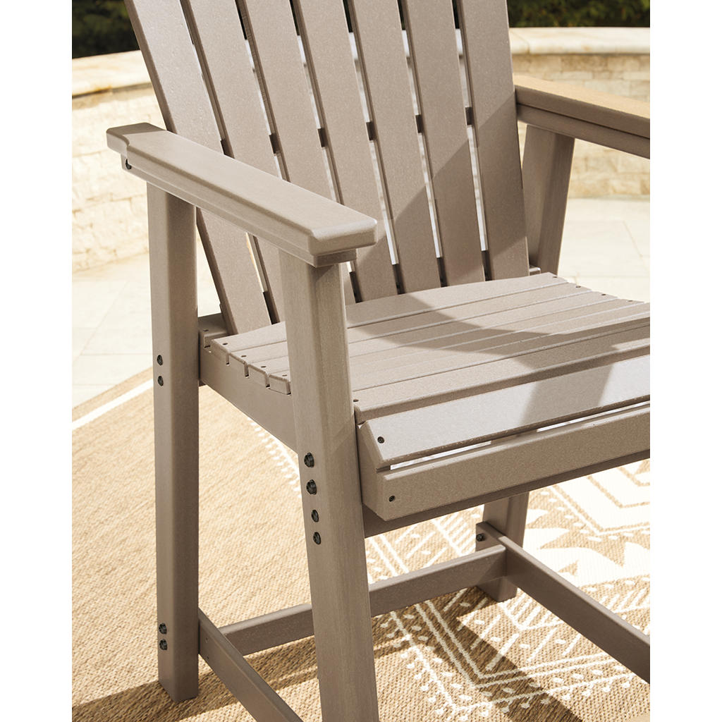 Seacliff Beach Outdoor Counter Height Bar Stool (Set of 2) Signature Design by Ashley® Outdoor