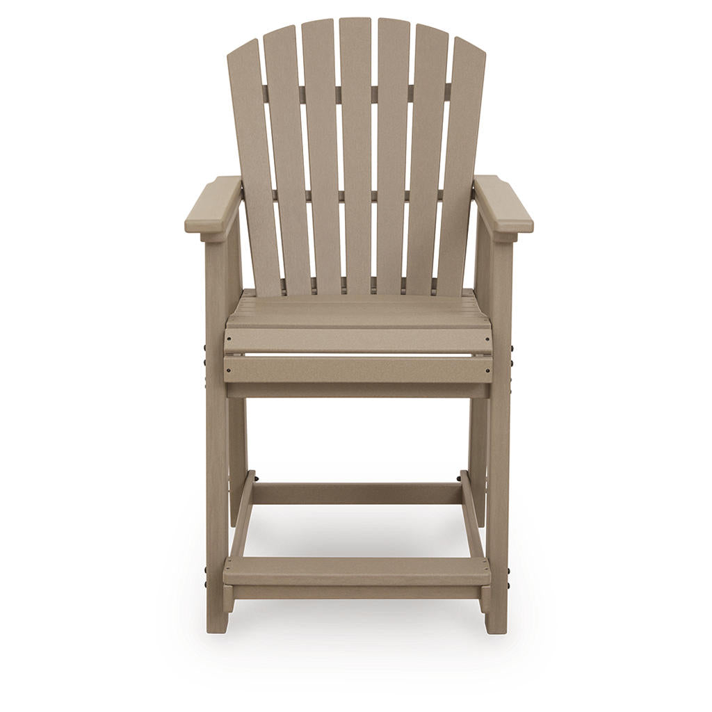 Seacliff Beach Outdoor Counter Height Bar Stool (Set of 2) Signature Design by Ashley® Outdoor