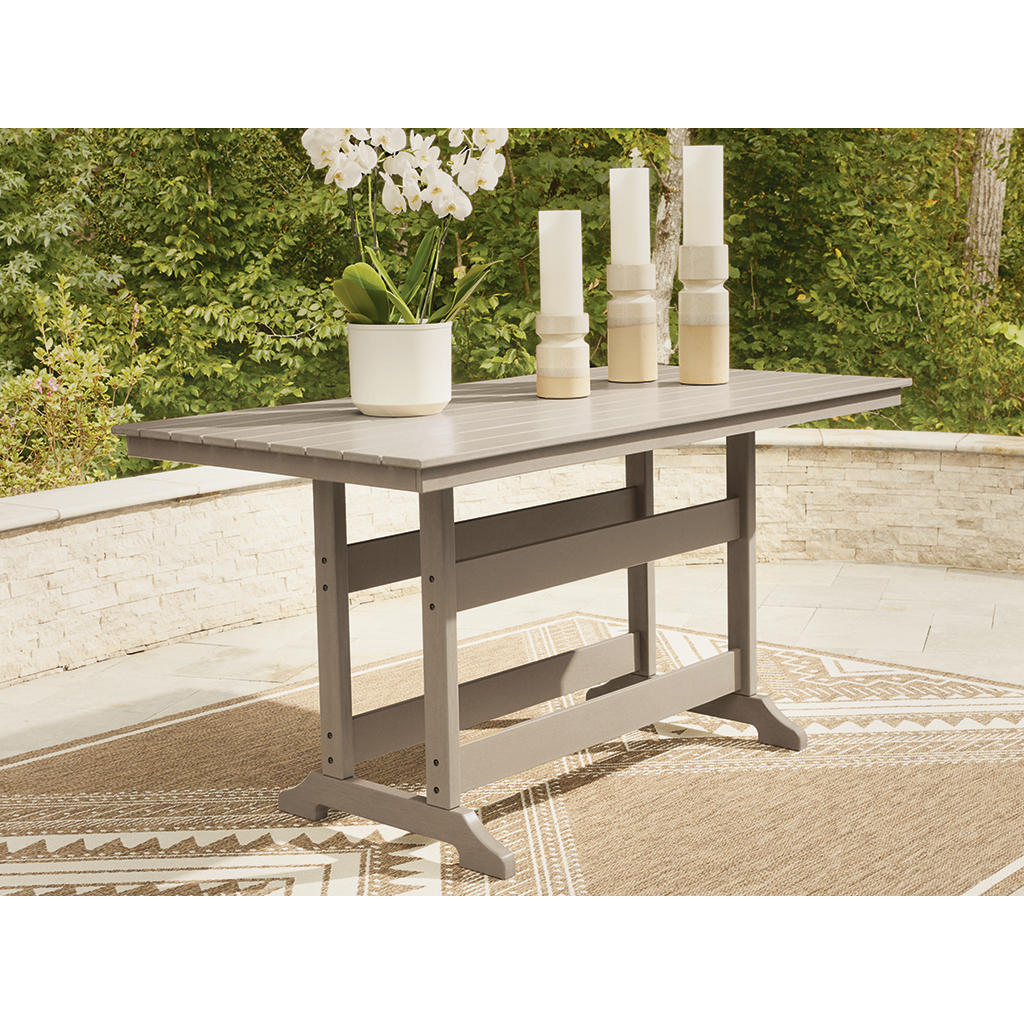 Seacliff Beach Outdoor Counter Height Dining Table Signature Design by Ashley® Outdoor