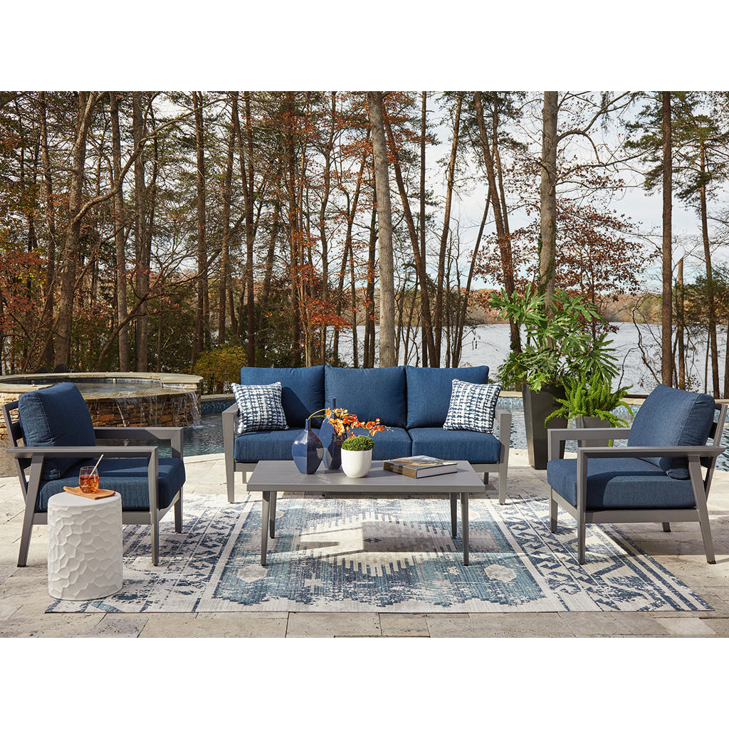 Gali Outdoor Sofa/Chairs/Table Set (Set of 4) Signature Design by Ashley® Outdoor