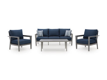 Gali Outdoor Sofa/Chairs/Table Set (Set of 4) Signature Design by Ashley® Outdoor
