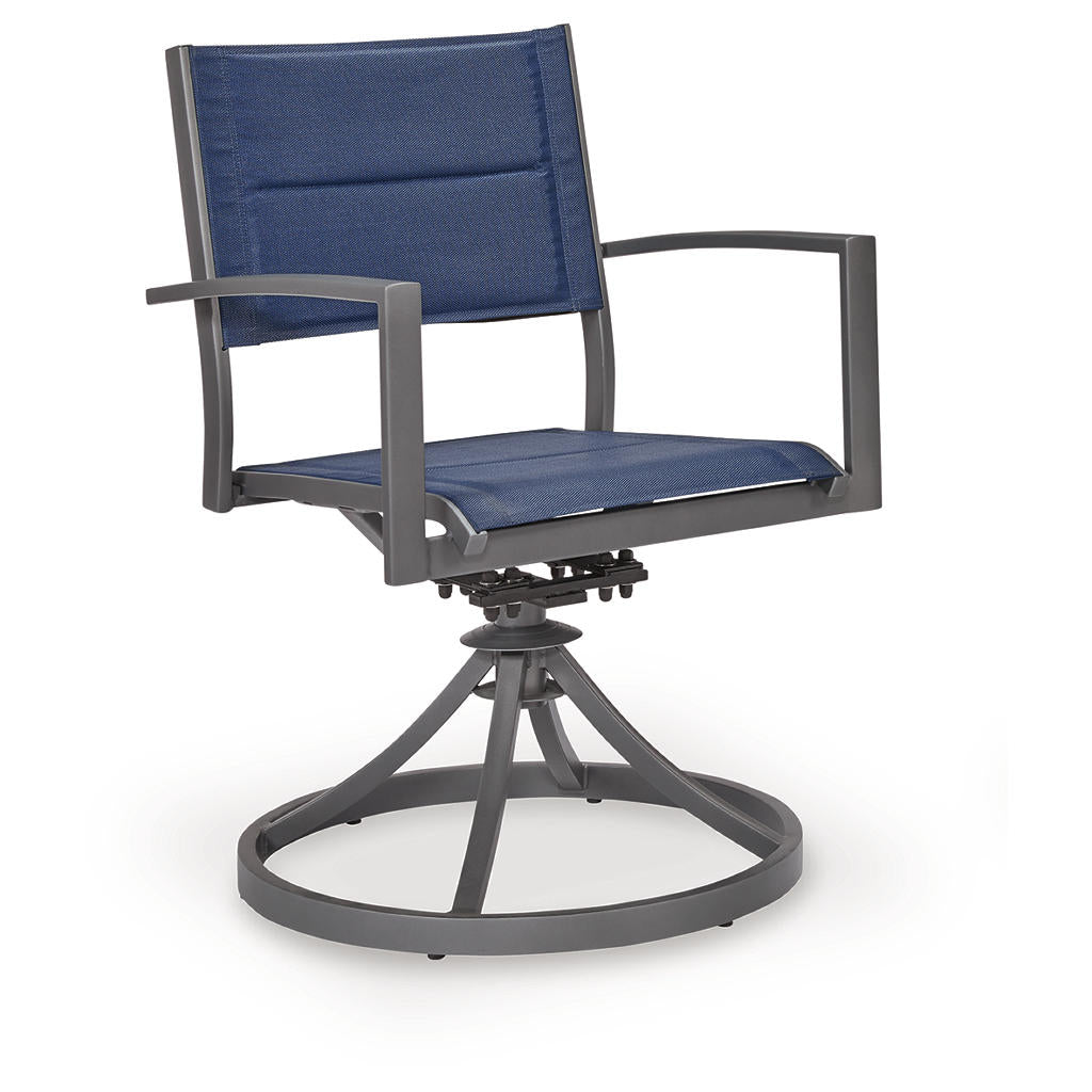 Rocky Creek Outdoor Sling Swivel Chair (Set of 2) Signature Design by Ashley® Outdoor