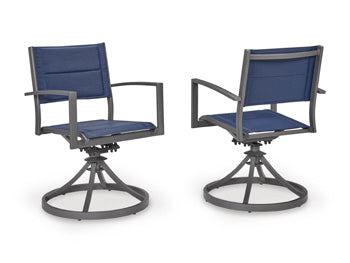 Rocky Creek Outdoor Sling Swivel Chair (Set of 2) Signature Design by Ashley® Outdoor